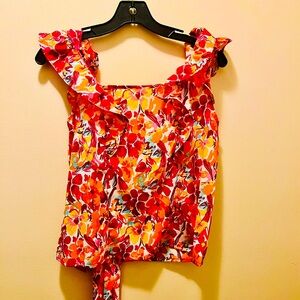 SHEIN floral top. Never been worn. Size XS. Great for summer!